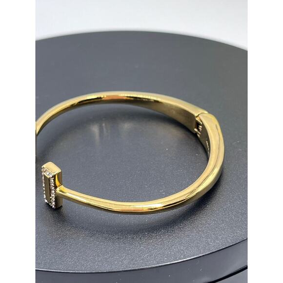 Kate Spade New York Raise the Bar Pave Ends Hinged Bangle Bracelet - Picture 7 of 11